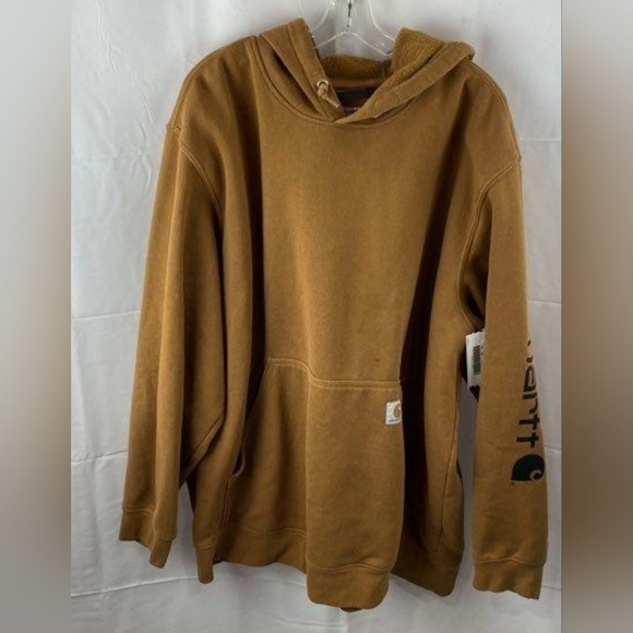 Carhartt Men's Midweight Sleeve Logo Hooded Sweatshirt Size 3XL MSRP $64.99 - Picture 4 of 7
